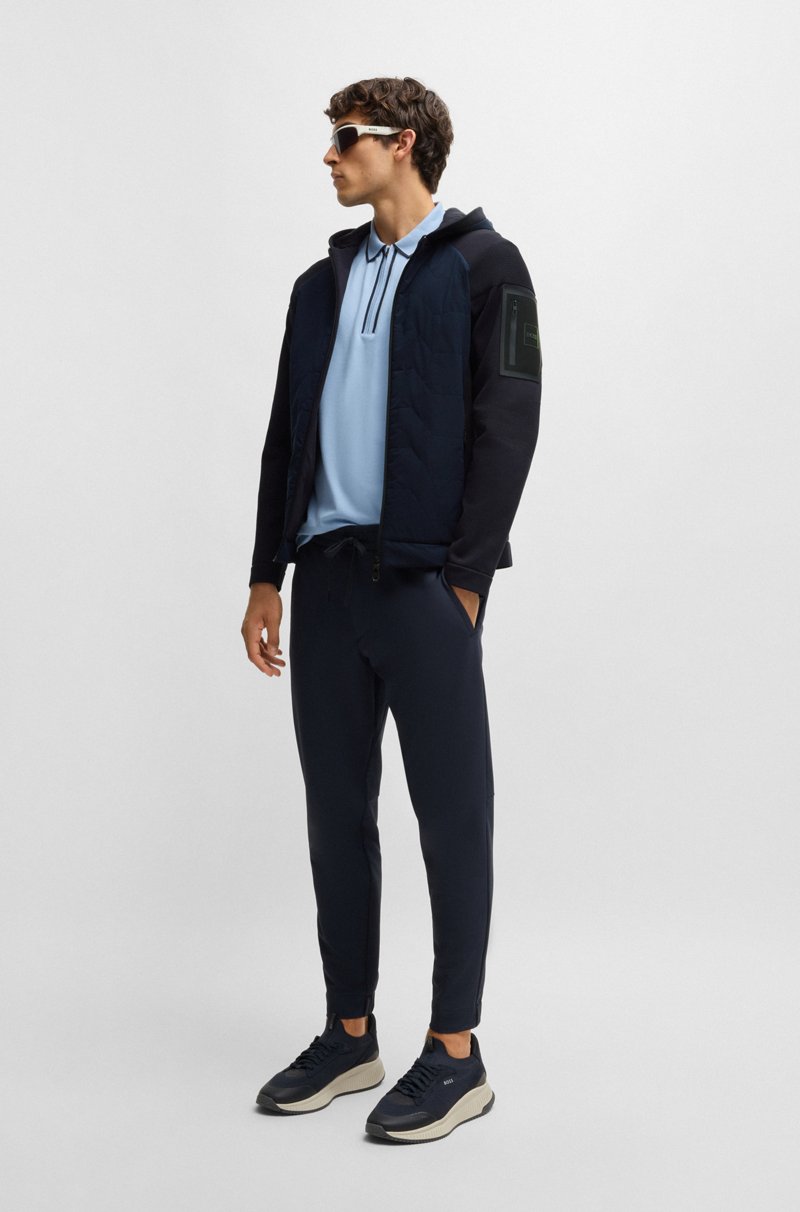 Hugo Boss Chaqueta De Punto Con Parte Delantera Acolchada