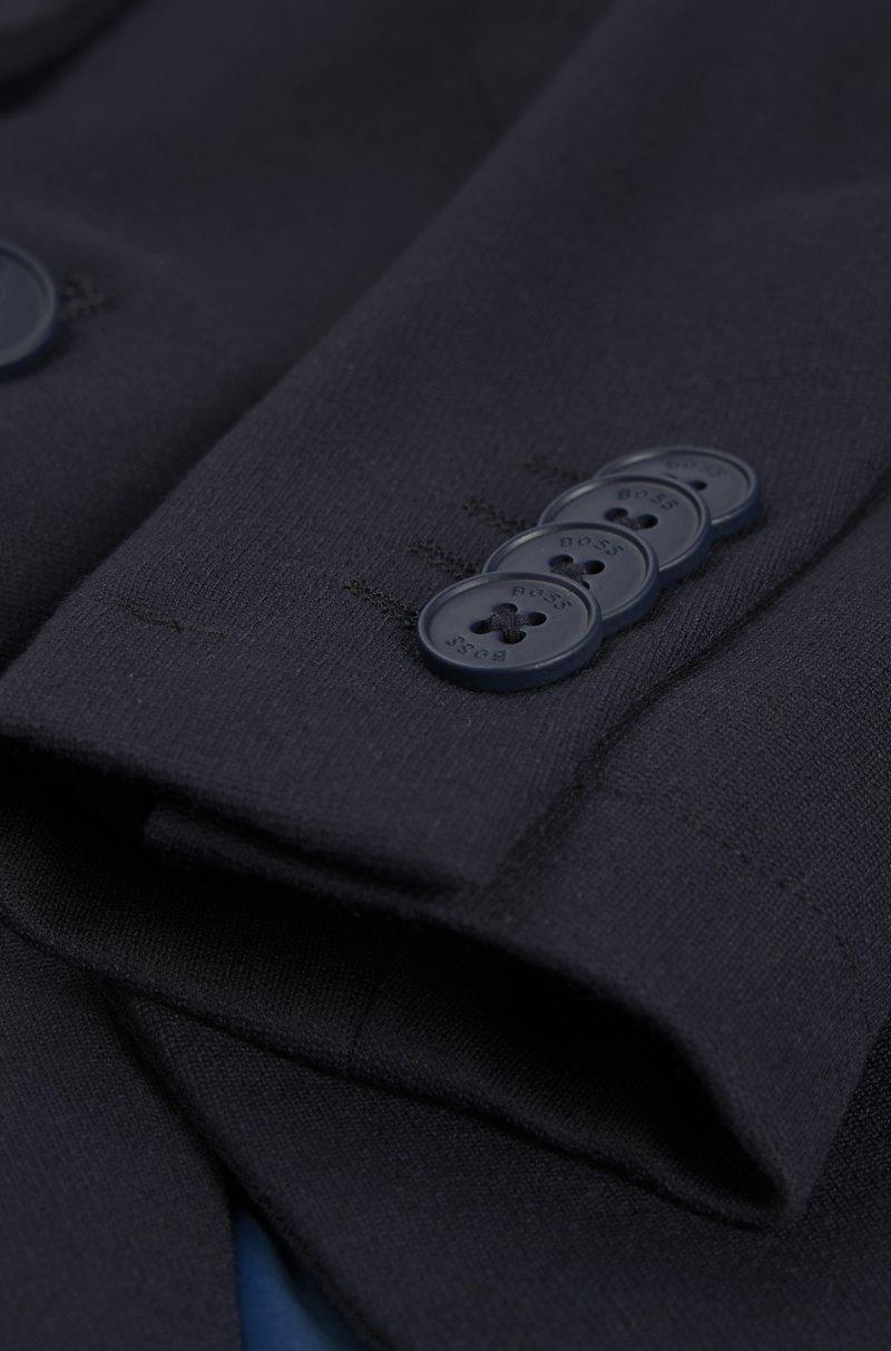 Hugo Boss Chaqueta De Traje Para Niños En Tejido Elástico Con Forro Estampado