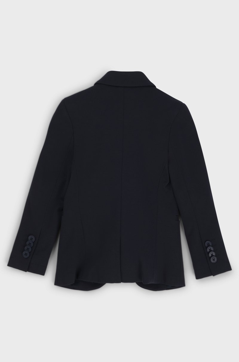 Hugo Boss Chaqueta De Traje Para Niños En Tejido Elástico Con Forro Estampado