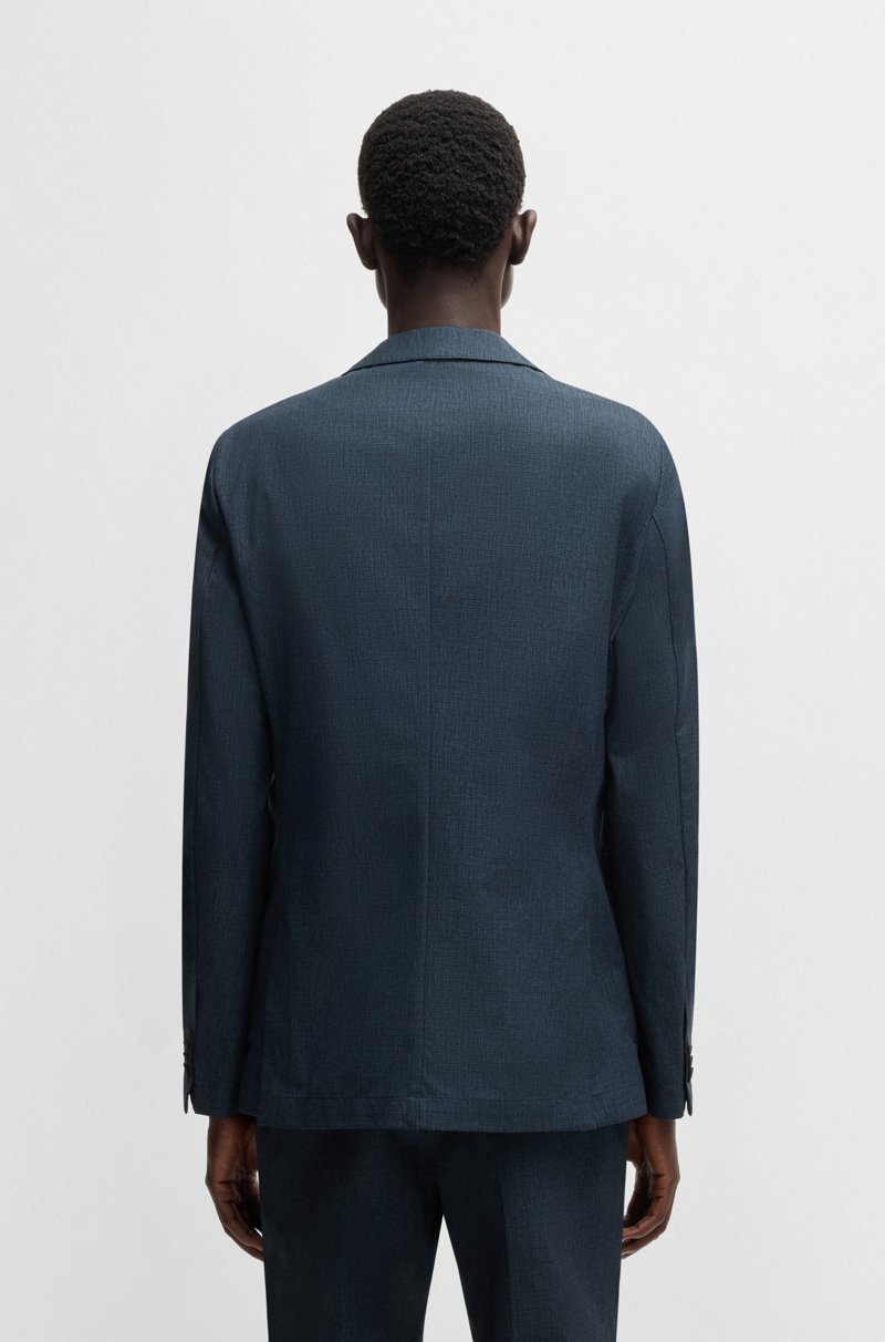 Hugo Boss Chaqueta De Traje Slim Fit Plegable De Tejido Repelente Al Agua