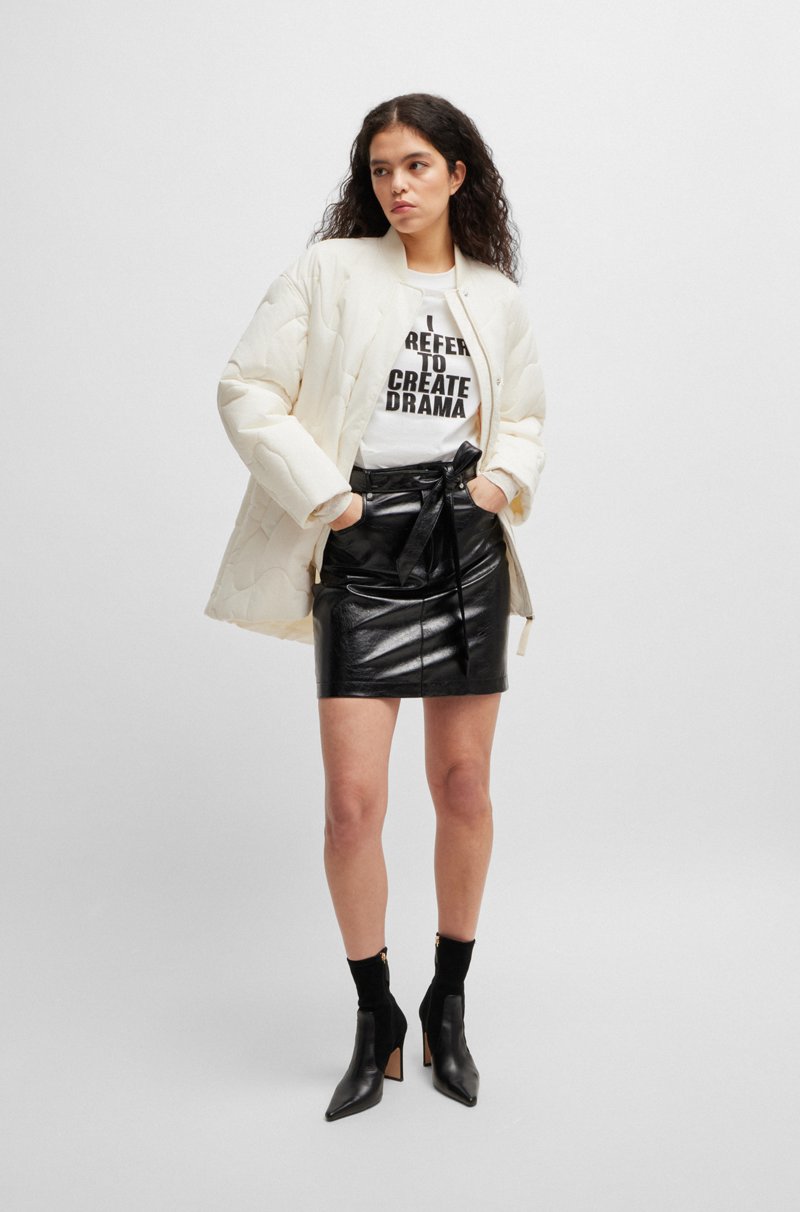 Hugo Boss Chaqueta Guateada Con Acabado Repelente Al Agua