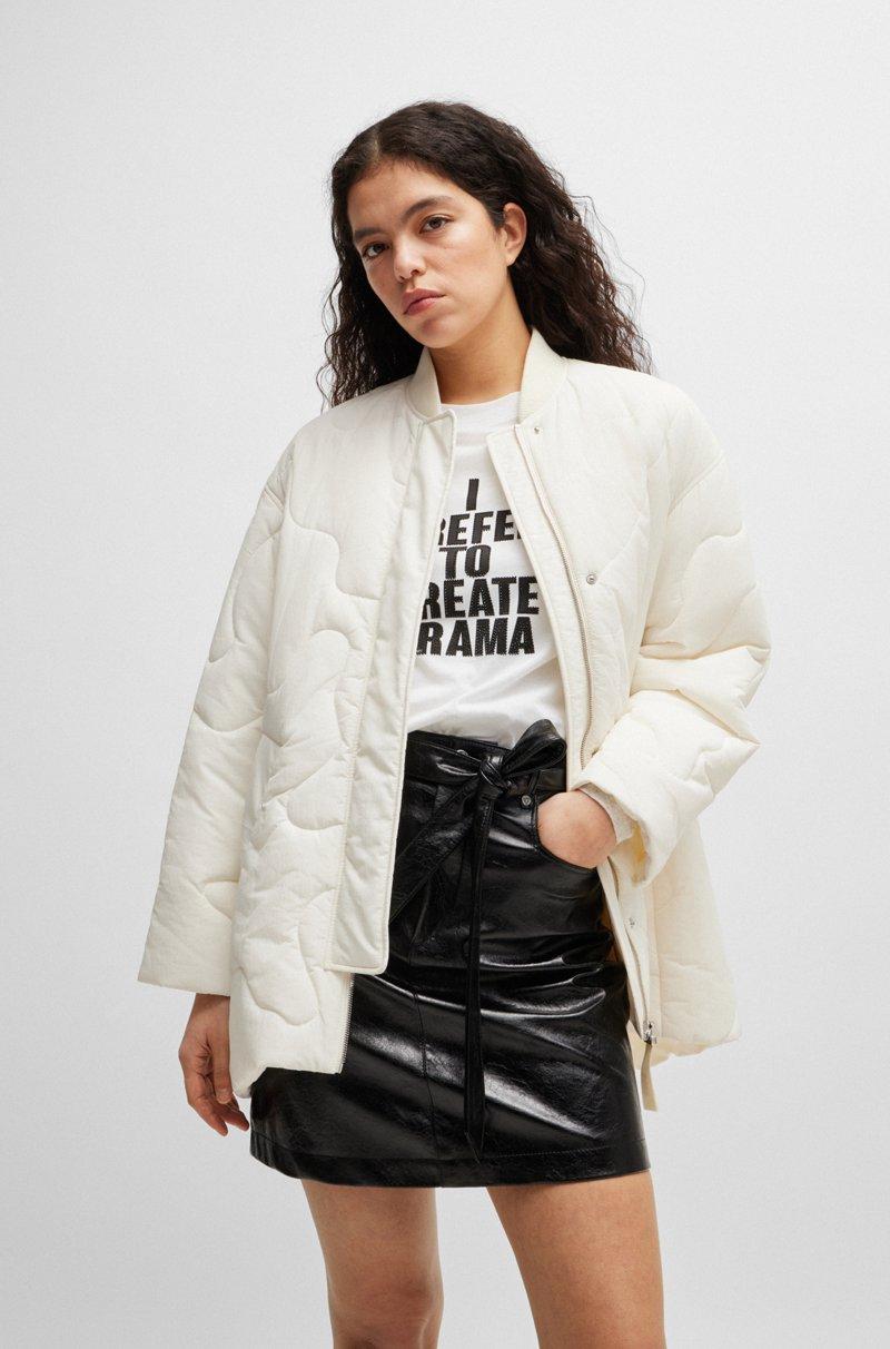 Hugo Boss Chaqueta guateada con acabado repelente al agua