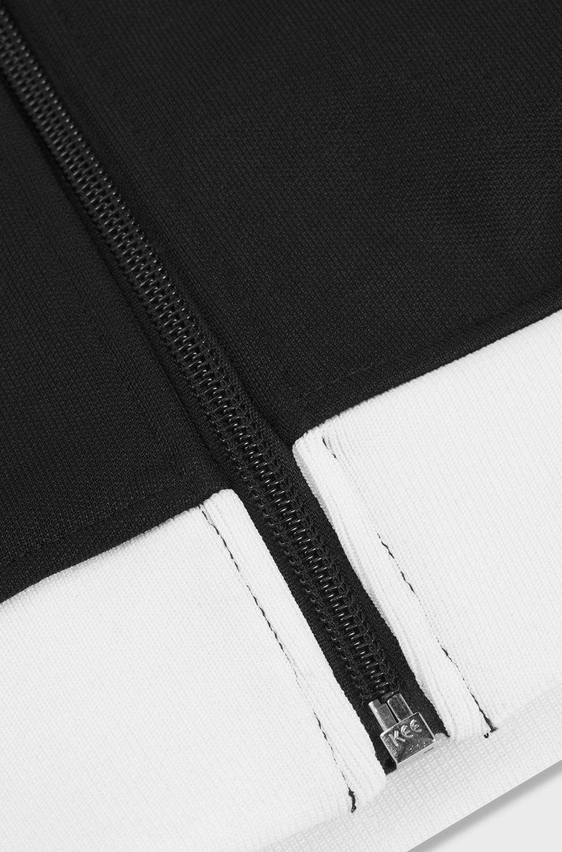 Hugo Boss Chaqueta Para Niños En Algodón Con Cremallera Y Ribetes De Espiga