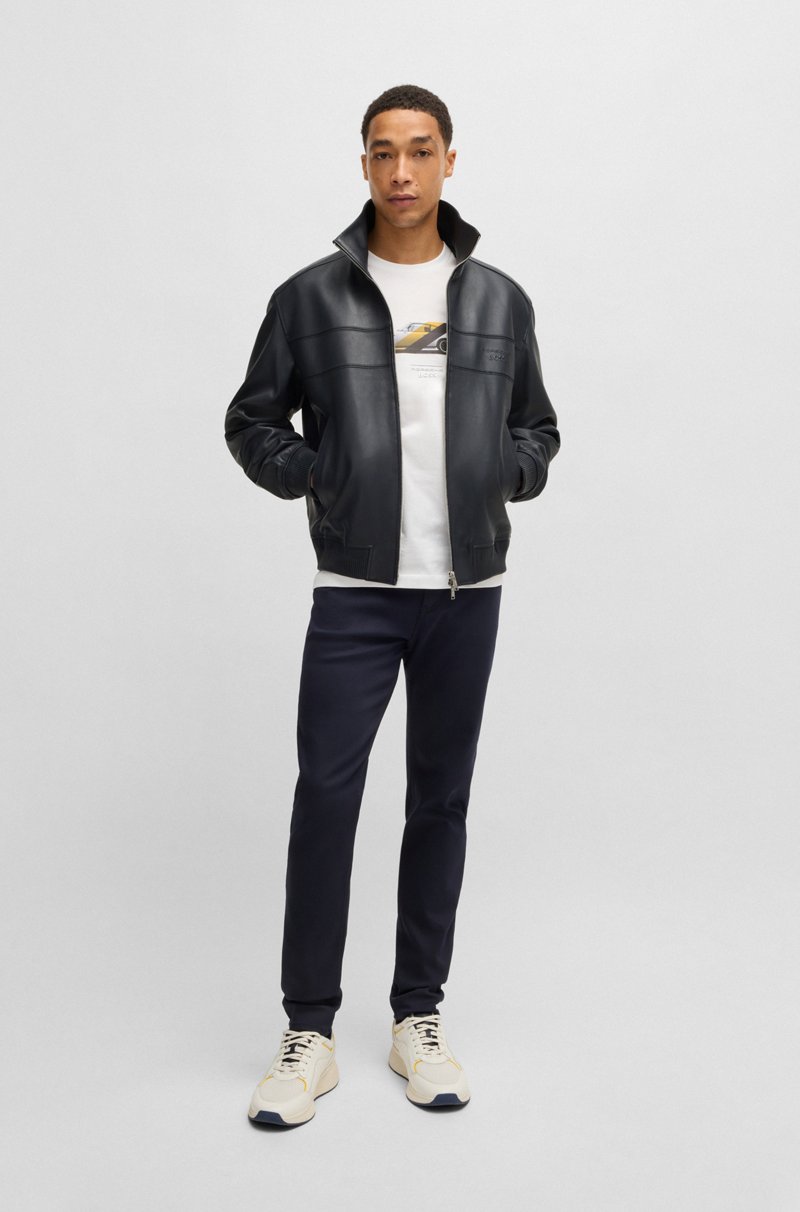 Hugo Boss Chaqueta Porsche X BOSS Regular Fit De Piel