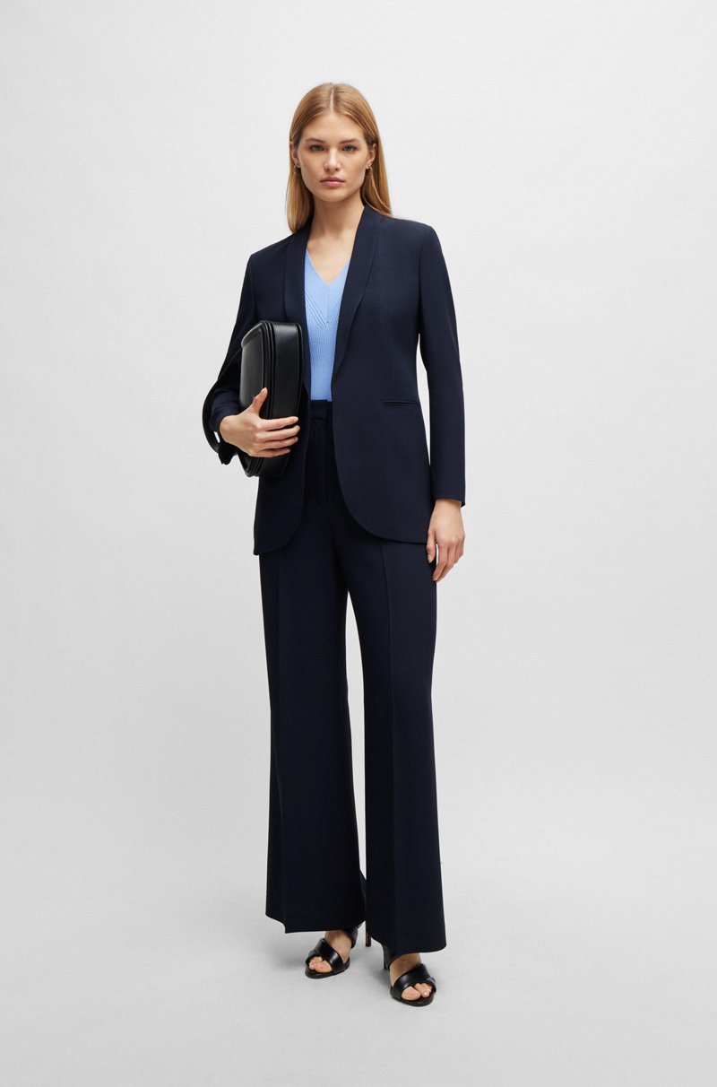Hugo Boss Chaqueta Regular Fit Con Parte Delantera De Diseño Abierto