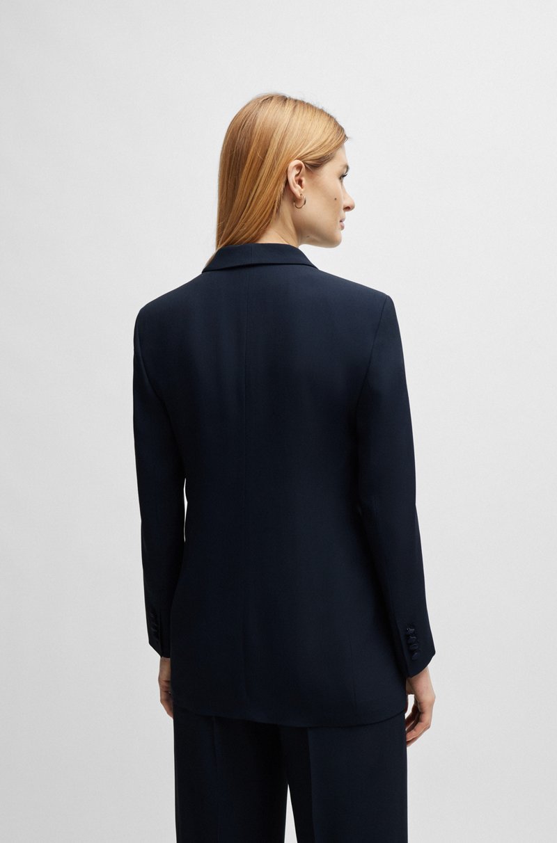 Hugo Boss Chaqueta Regular Fit Con Parte Delantera De Diseño Abierto