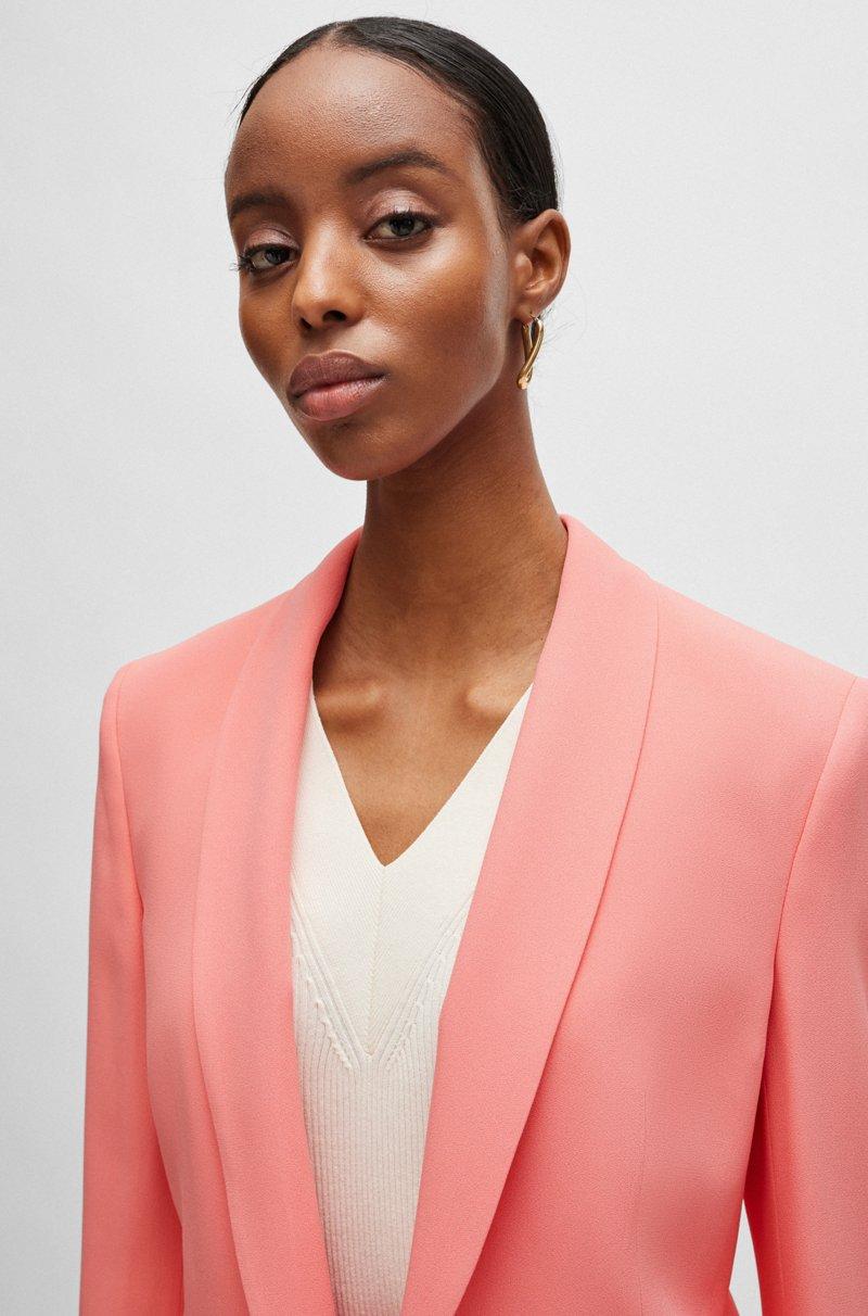 Hugo Boss Chaqueta Regular Fit Con Parte Delantera De Diseño Abierto