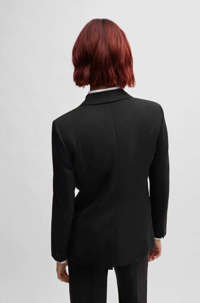 Hugo Boss Chaqueta Regular Fit Con Solapas Descendentes