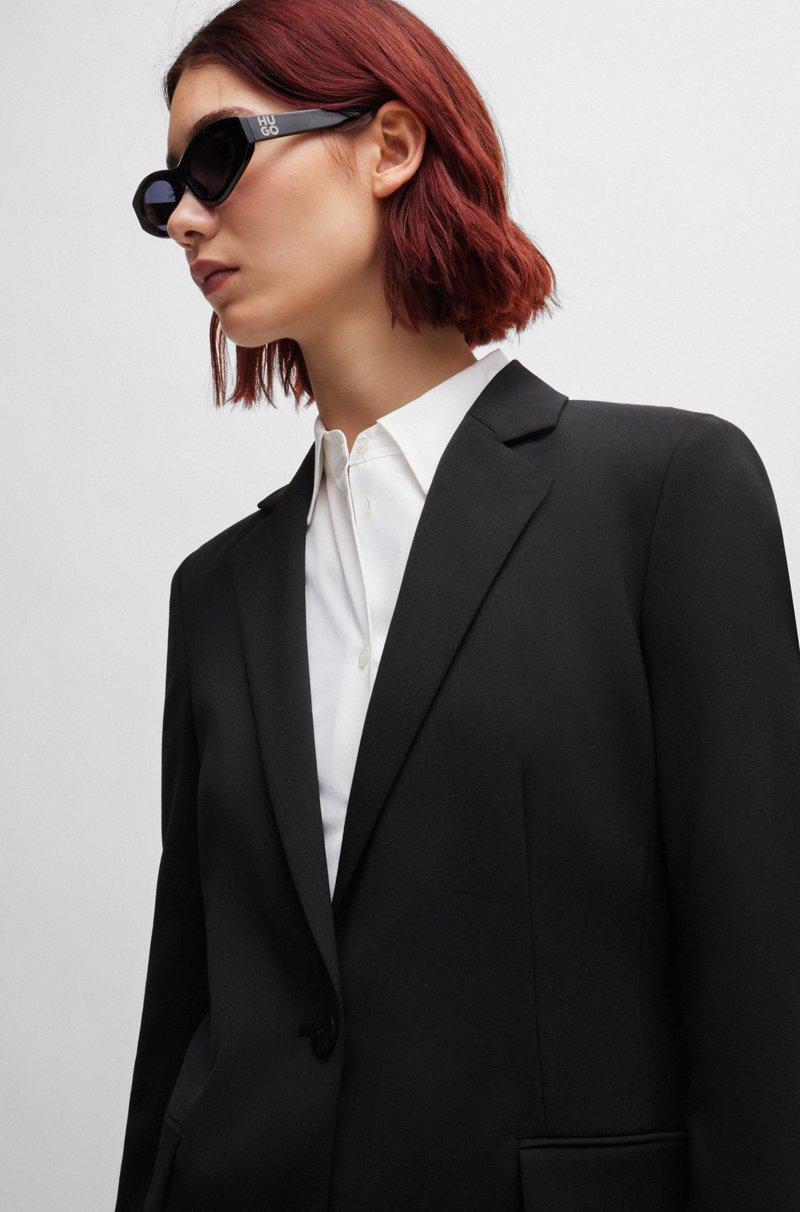 Hugo Boss Chaqueta Regular Fit Con Solapas Descendentes