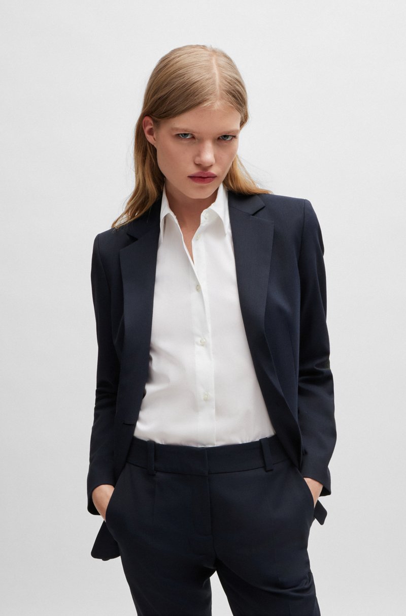 Hugo Boss Chaqueta regular fit con solapas descendentes