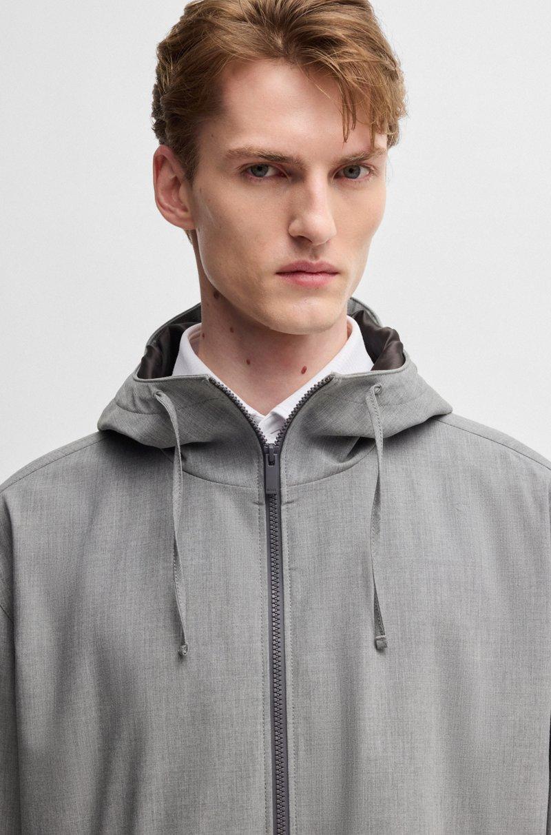 Hugo Boss Chaqueta Regular Fit De Tejido Técnico Elástico