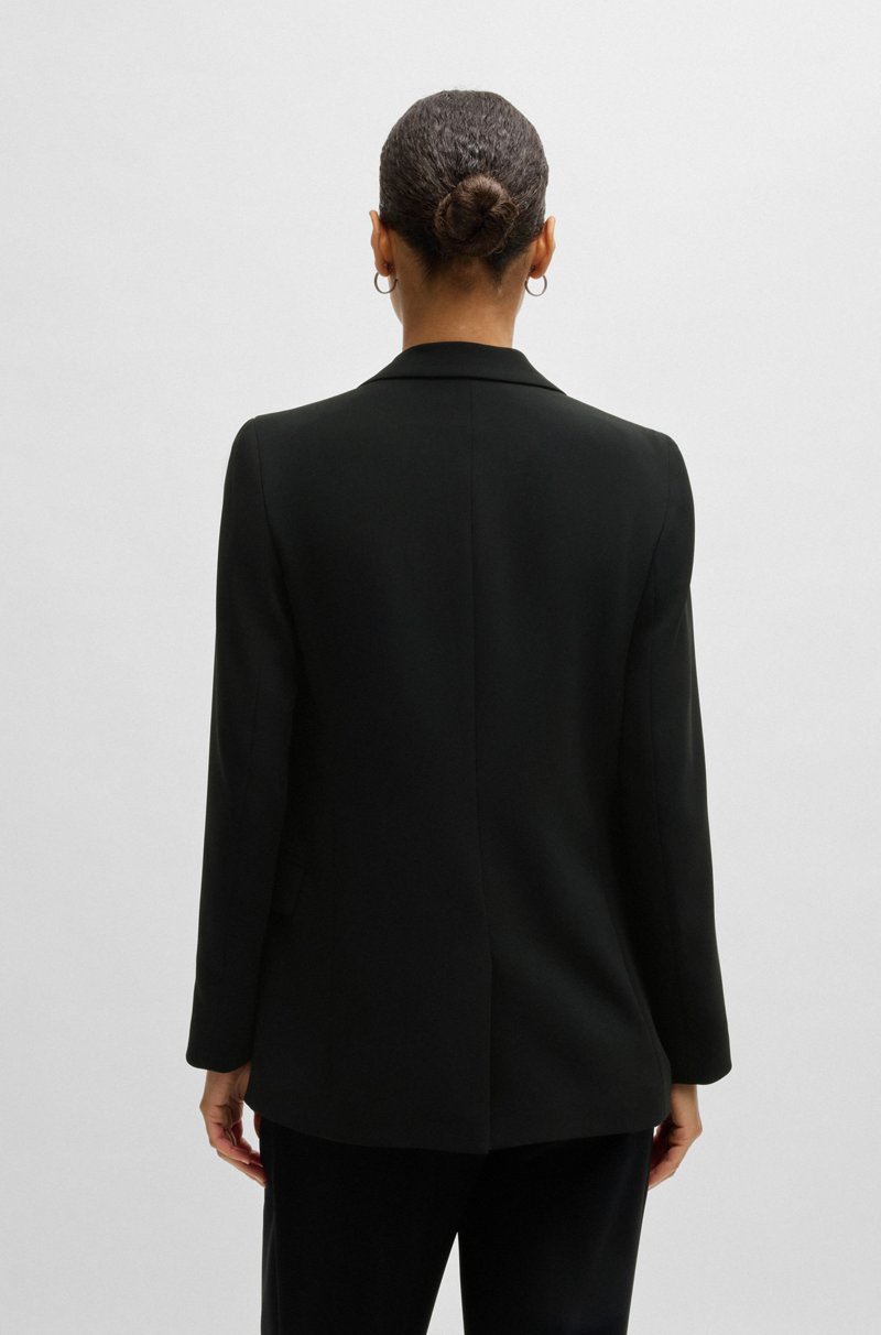 Hugo Boss Chaqueta Regular Fit En Crepé Resistente A Las Arrugas