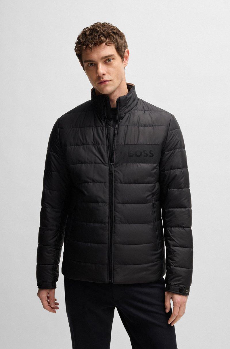 Hugo Boss Chaqueta regular fit repelente al agua con detalle de logo
