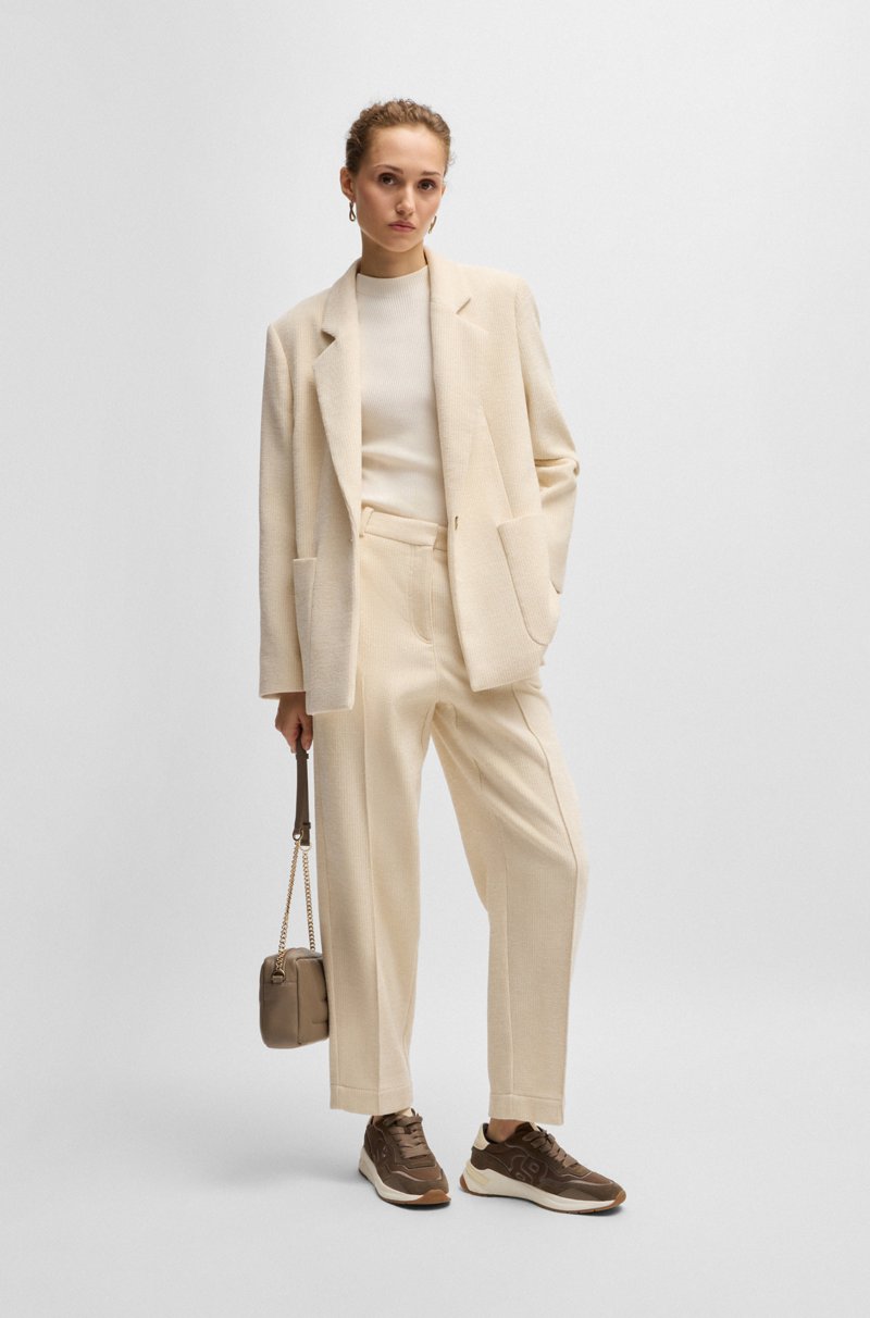 Hugo Boss Chaqueta Relaxed Fit En Pana De Terciopelo