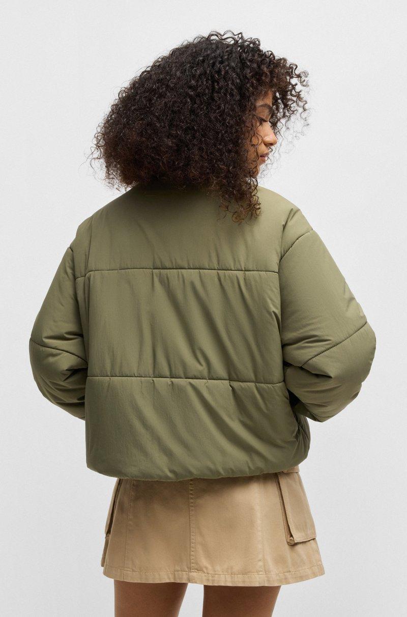 Hugo Boss Chaqueta Relaxed Fit Repelente Al Agua Con Insignia De Logo De Silicona