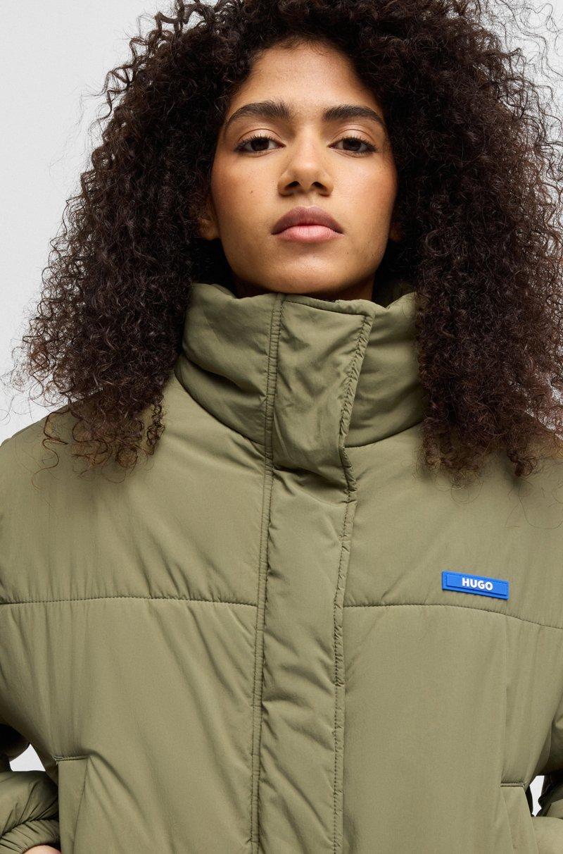 Hugo Boss Chaqueta Relaxed Fit Repelente Al Agua Con Insignia De Logo De Silicona