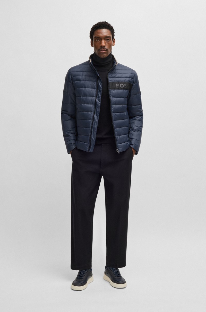 Hugo Boss Chaqueta Repelente Al Agua Con Cinta De Logo En 3D