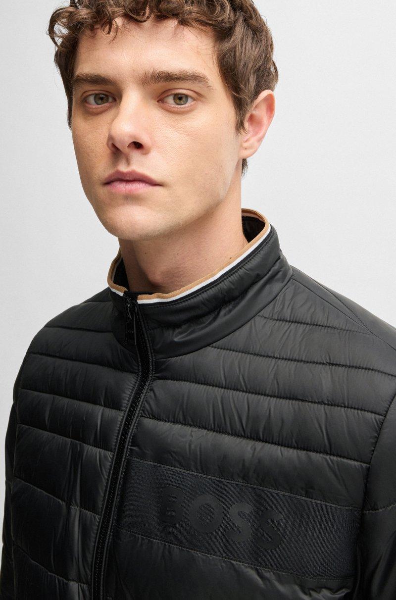 Hugo Boss Chaqueta Repelente Al Agua Con Cinta De Logo En 3D