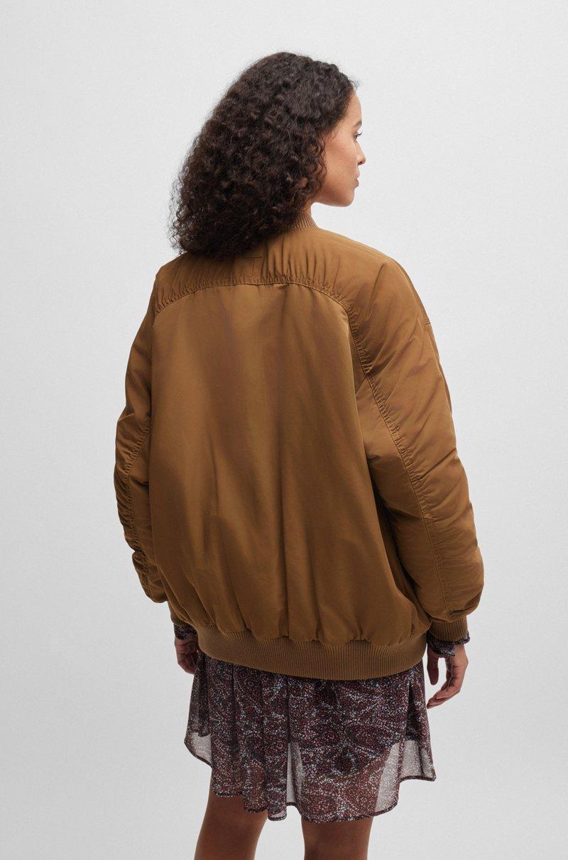 Hugo Boss Chaqueta Repelente Al Agua Con Cremallera Con Detalle De La Marca