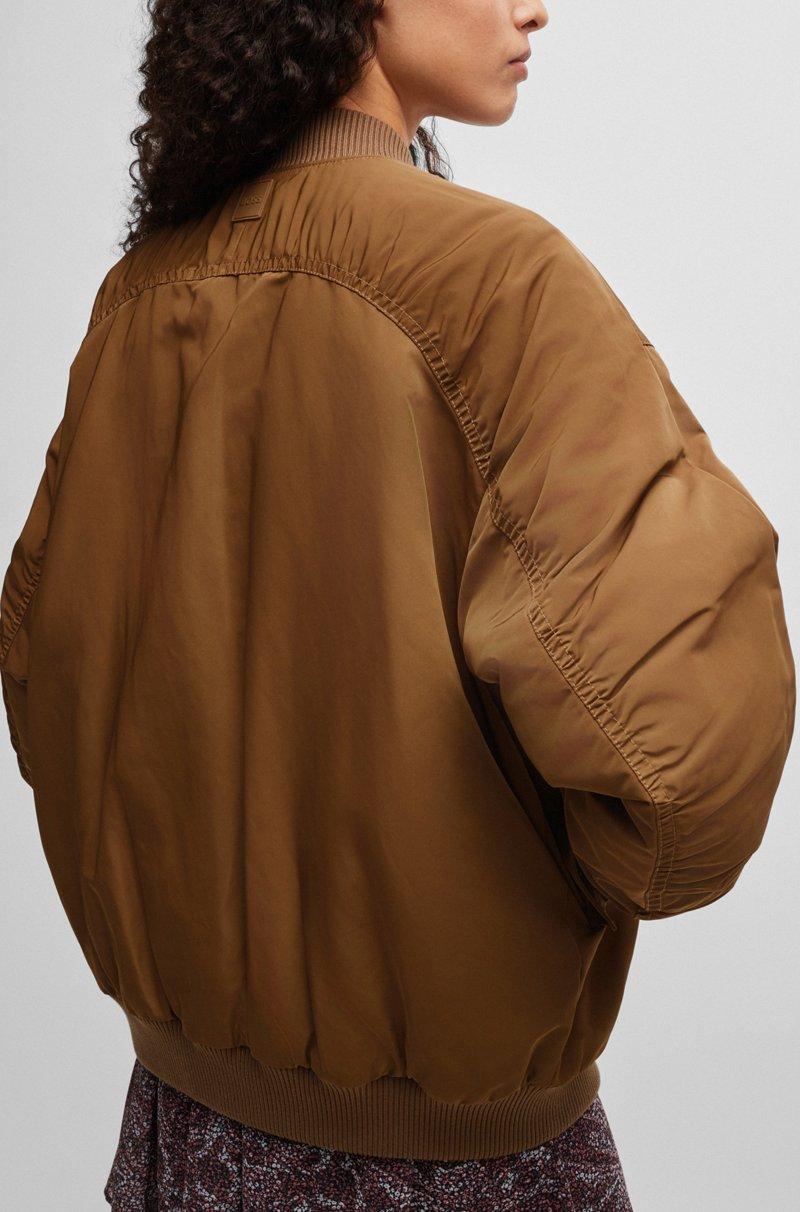 Hugo Boss Chaqueta Repelente Al Agua Con Cremallera Con Detalle De La Marca