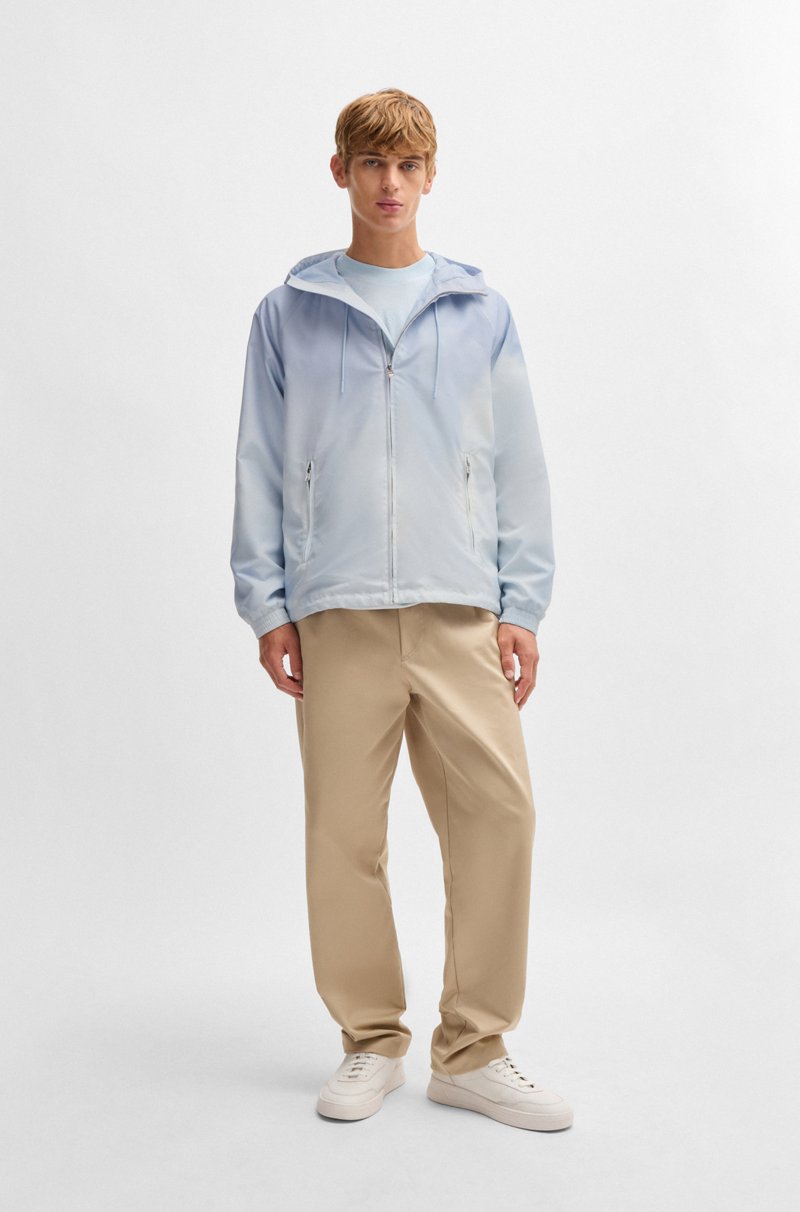 Hugo Boss Chaqueta Repelente Al Agua Con Ilustración De Nubes