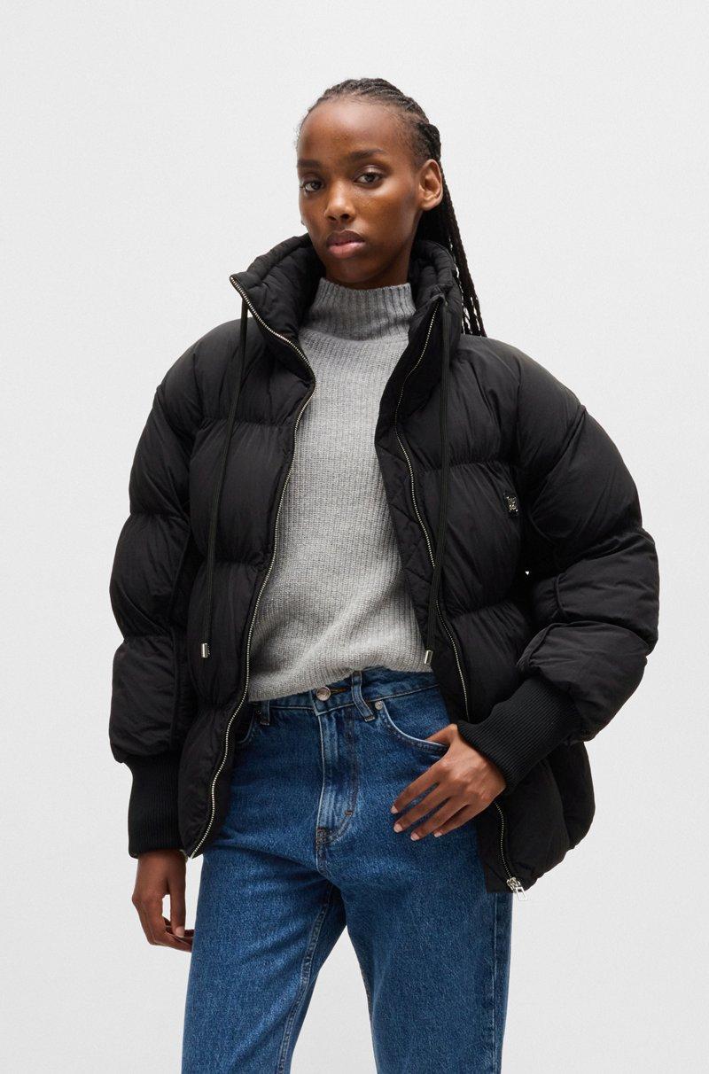 Hugo Boss Chaqueta repelente al agua con insignia de logo apilado