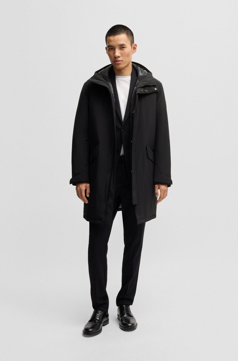 Hugo Boss Chaqueta Repelente Al Agua Con Relleno De Plumón