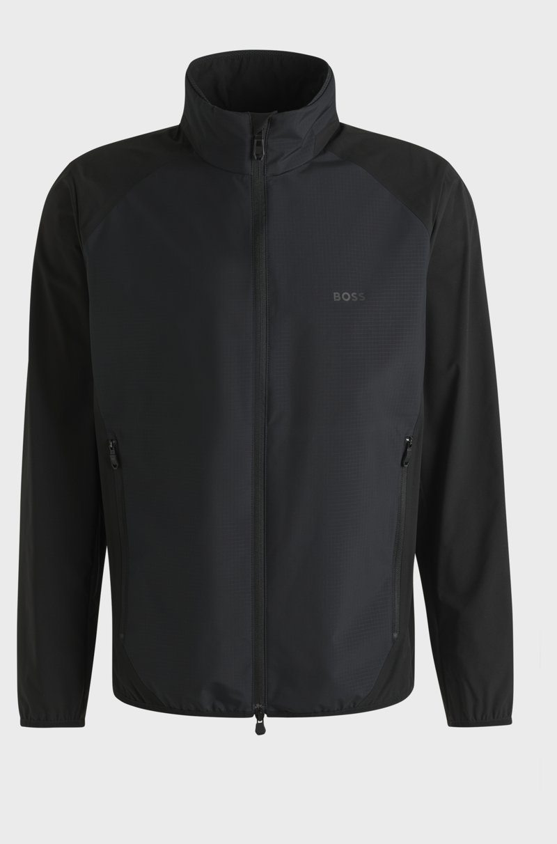 Hugo Boss Chaqueta repelente al agua en popelín superelástico