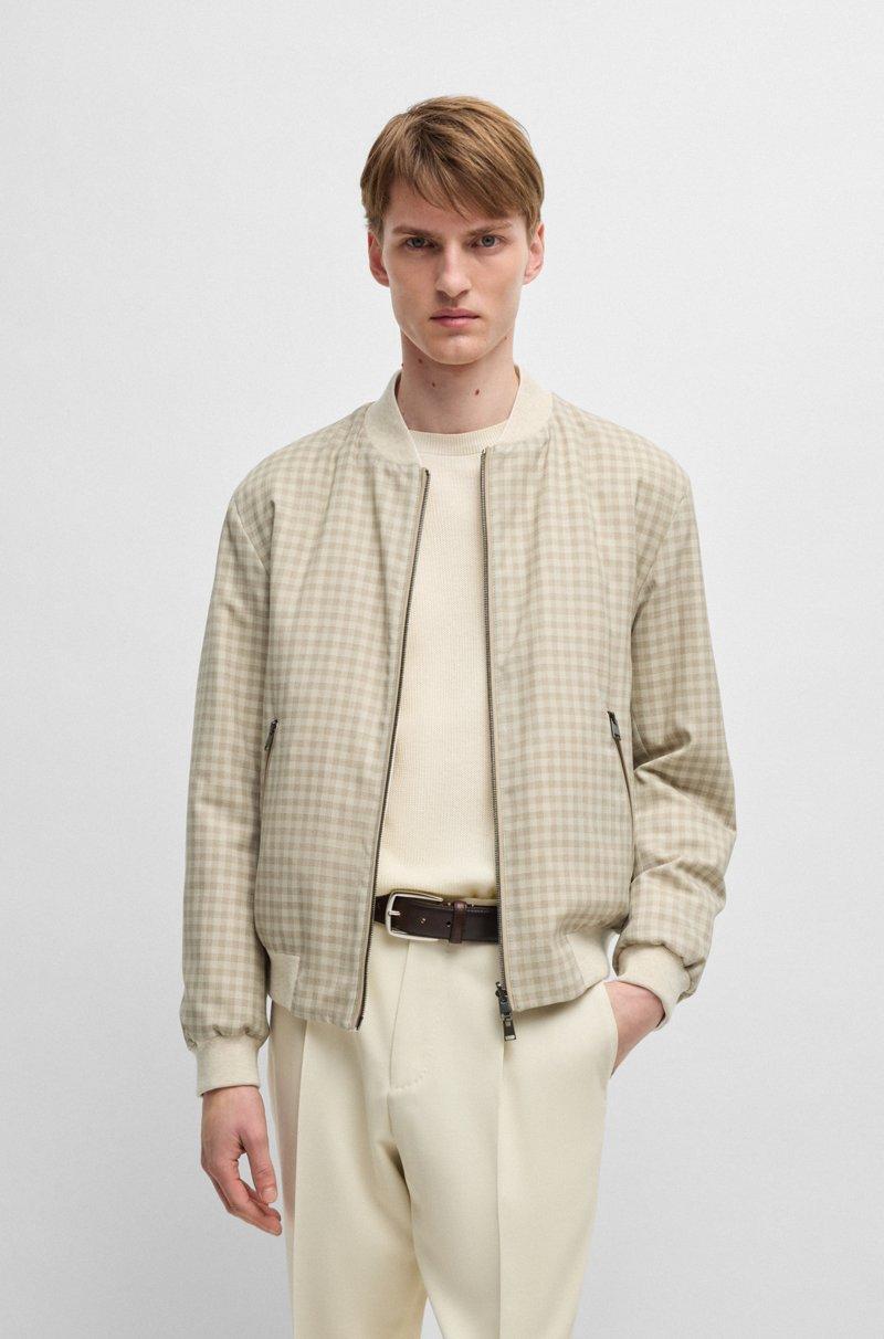 Hugo Boss Chaqueta reversible con acabado repelente al agua