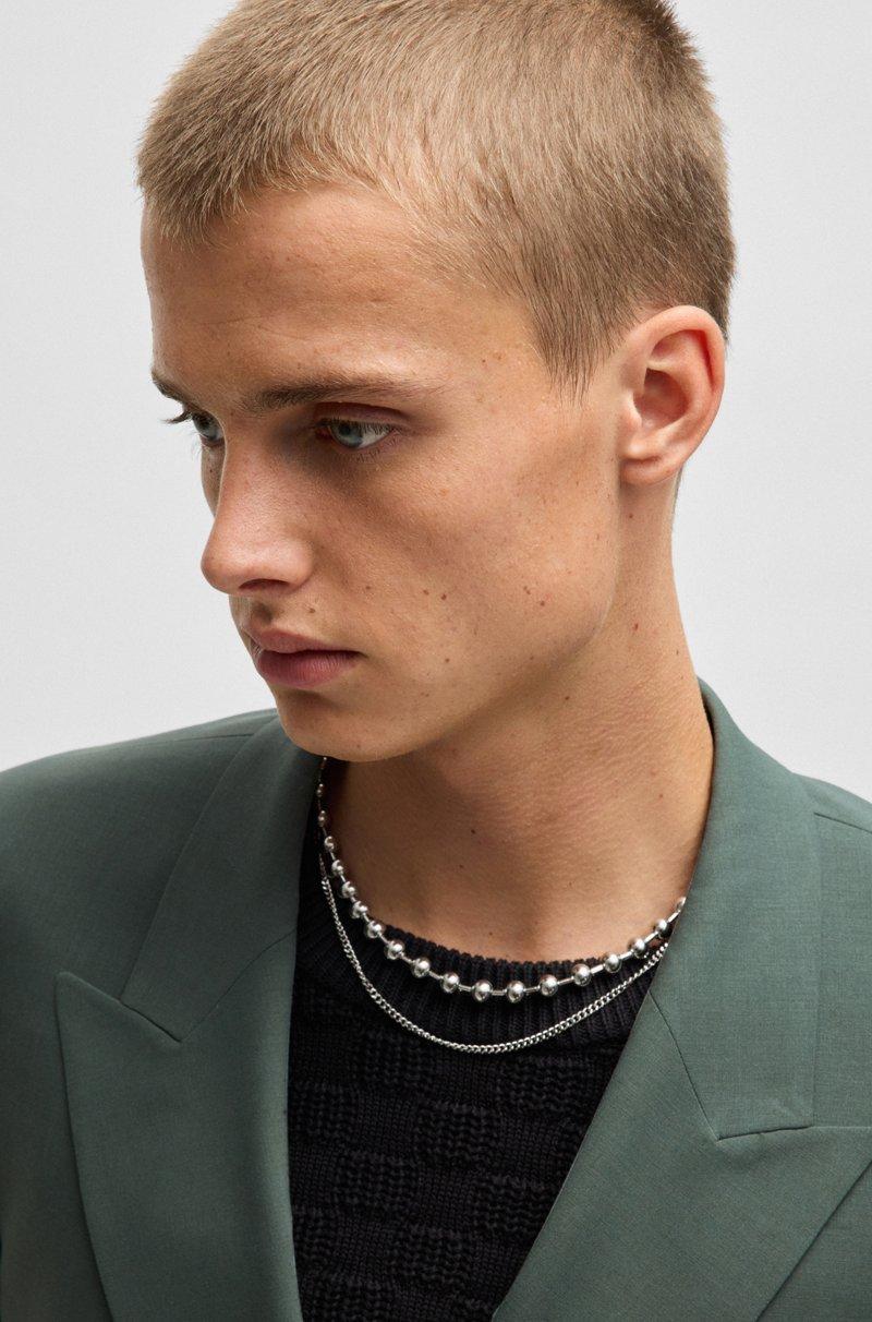 Hugo Boss Chaqueta Slim Fit De Popelín De Mezcla De Lana Elástico