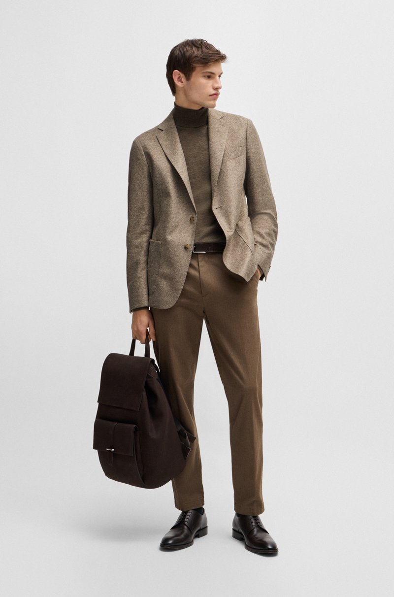 Hugo Boss Chaqueta Slim Fit De Punto Elástico Con Lana