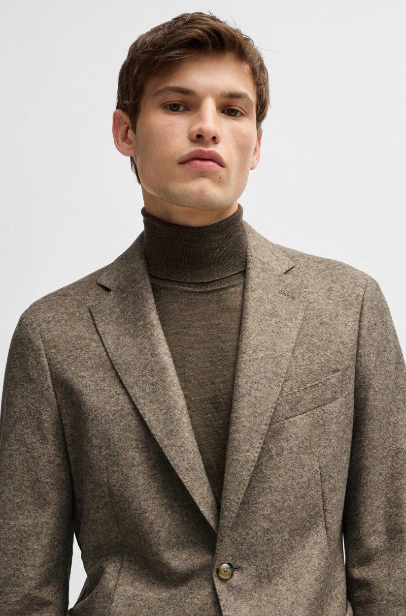 Hugo Boss Chaqueta Slim Fit De Punto Elástico Con Lana