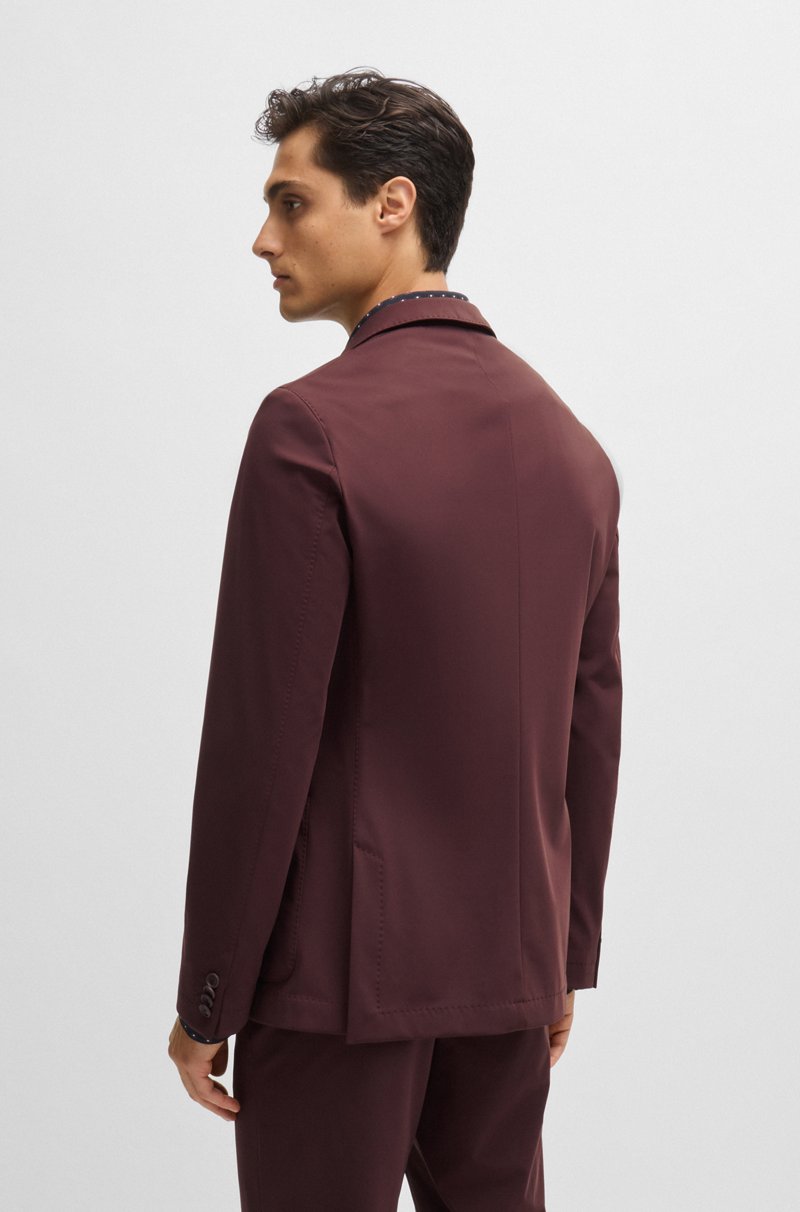 Hugo Boss Chaqueta Slim Fit En Punto Elástico Técnico