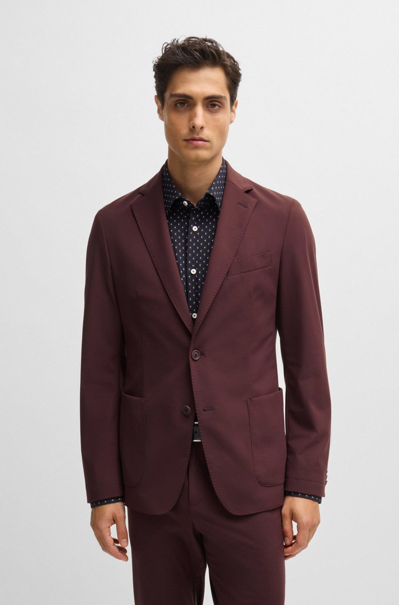 Hugo Boss Chaqueta slim fit en punto elástico técnico