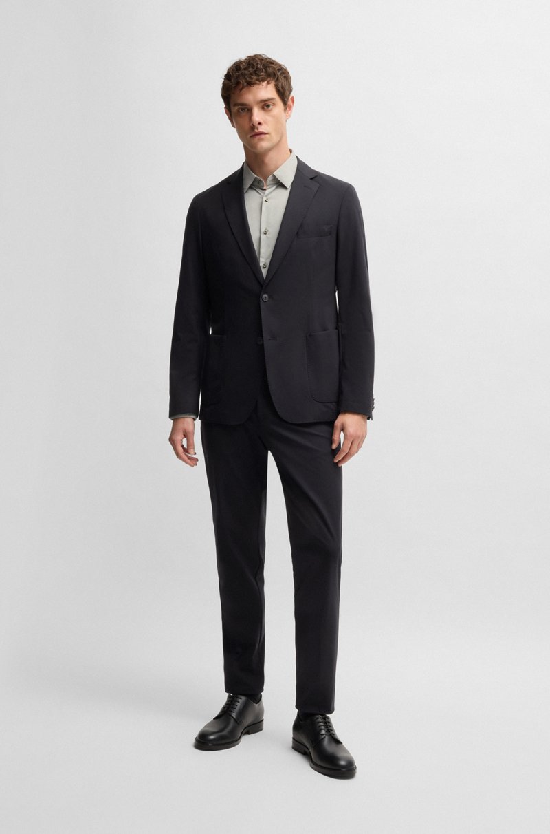 Hugo Boss Chaqueta Slim Fit En Punto Técnico Elástico