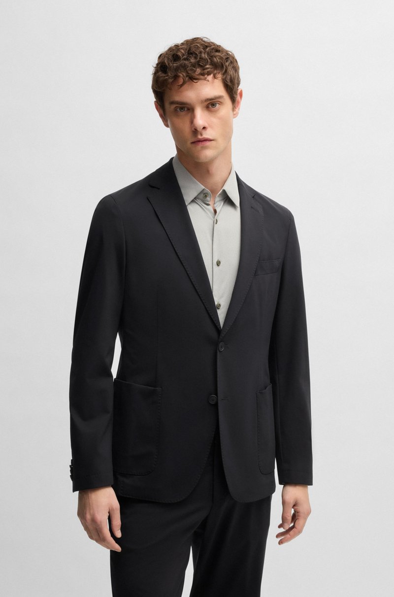 Hugo Boss Chaqueta slim fit en punto técnico elástico