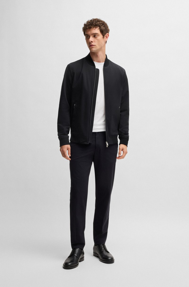 Hugo Boss Chaqueta Slim Fit En Punto Técnico Elástico