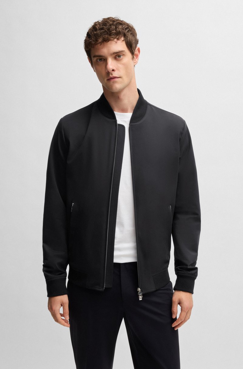 Hugo Boss Chaqueta slim fit en punto técnico elástico