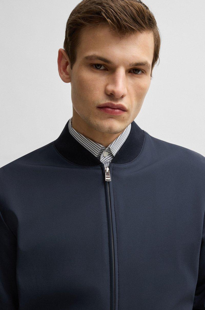 Hugo Boss Chaqueta Slim Fit En Punto Técnico Elástico