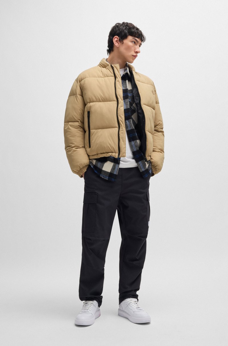 Hugo Boss Chaqueta Slim Fit Repelente Al Agua Con Insignia De Logo