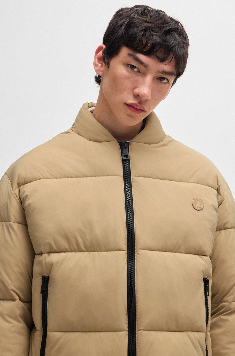Hugo Boss Chaqueta Slim Fit Repelente Al Agua Con Insignia De Logo