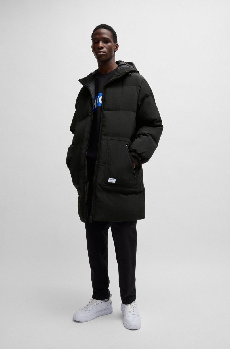 Hugo Boss Chaquetón Acolchado Regular Fit En Tejido Repelente Al Agua