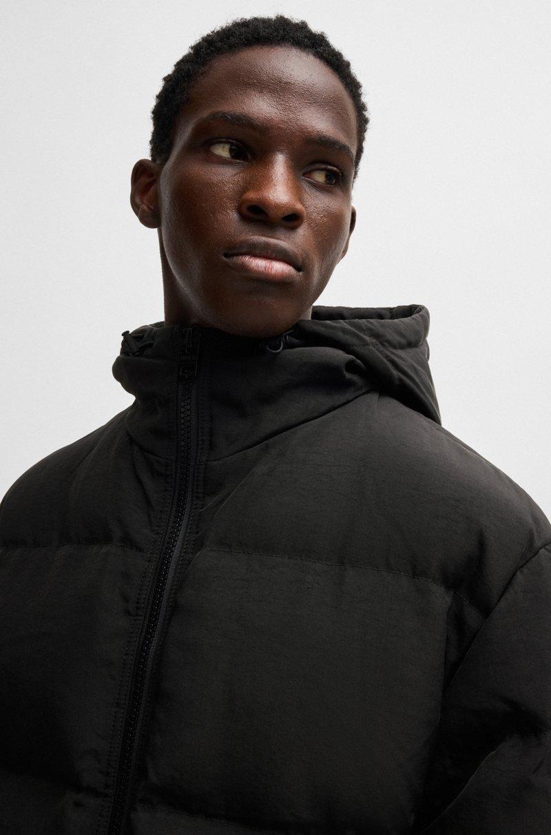 Hugo Boss Chaquetón Acolchado Regular Fit En Tejido Repelente Al Agua