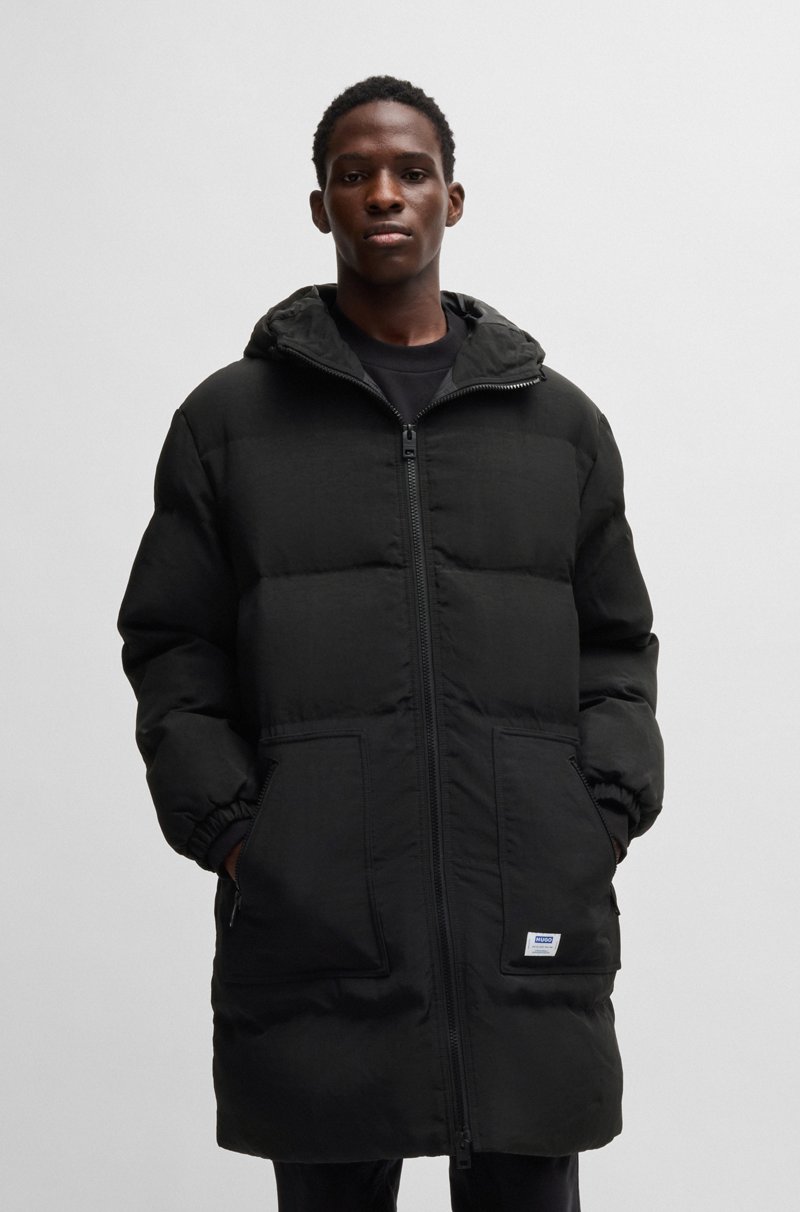 Hugo Boss Chaquetón acolchado regular fit en tejido repelente al agua