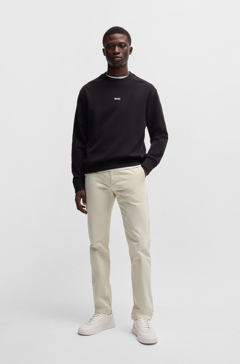 Hugo Boss Chinos Slim Fit De Raso De Algodón Elástico