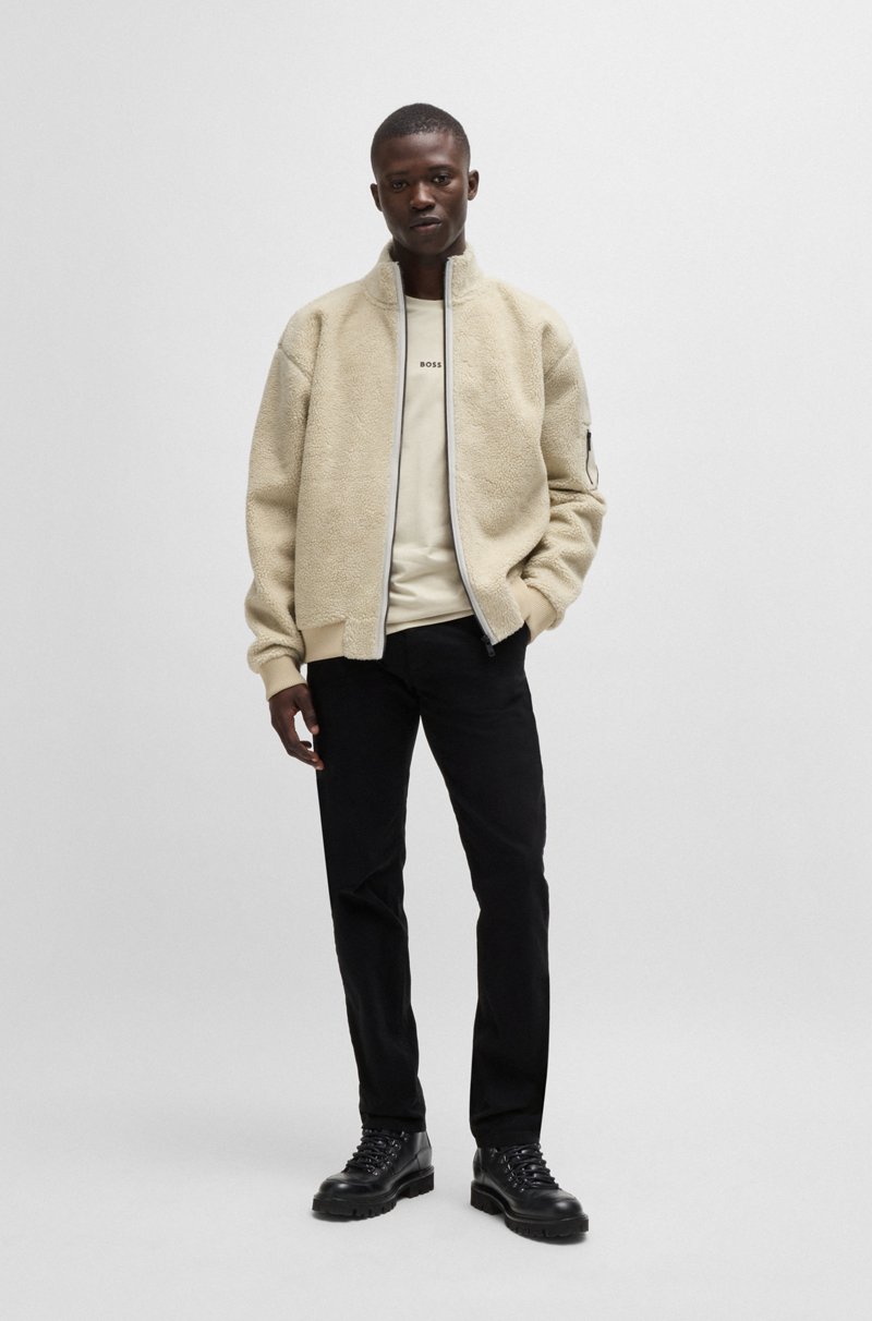 Hugo Boss Chinos Slim Fit De Raso De Algodón Elástico