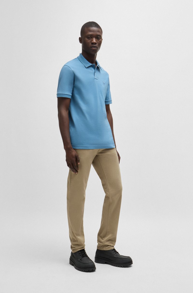 Hugo Boss Chinos Slim Fit De Raso De Algodón Elástico