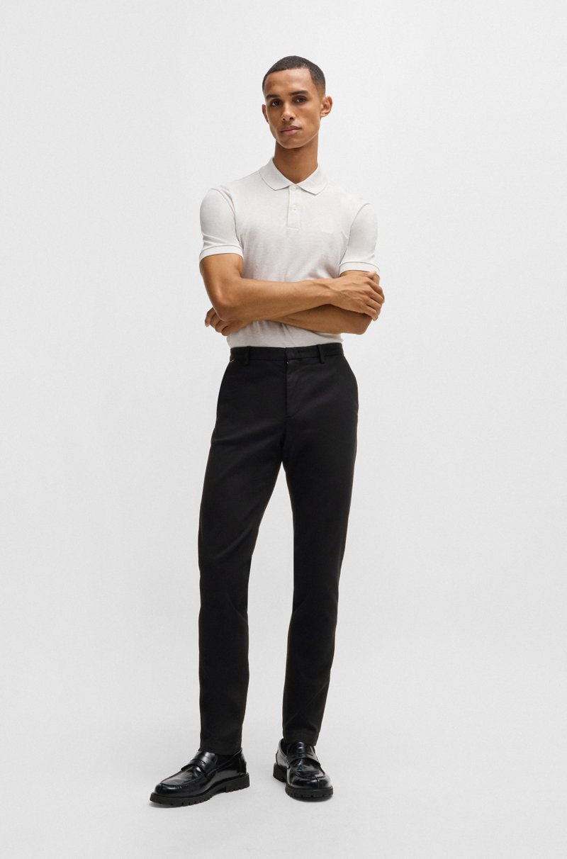 Hugo Boss Chinos Slim Fit En Mezcla De Algodón Elástico