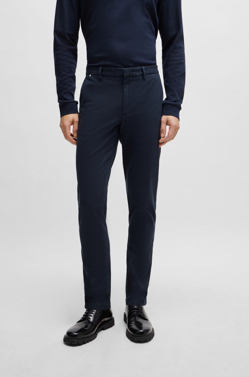 Hugo Boss Chinos slim fit en mezcla de algodón elástico