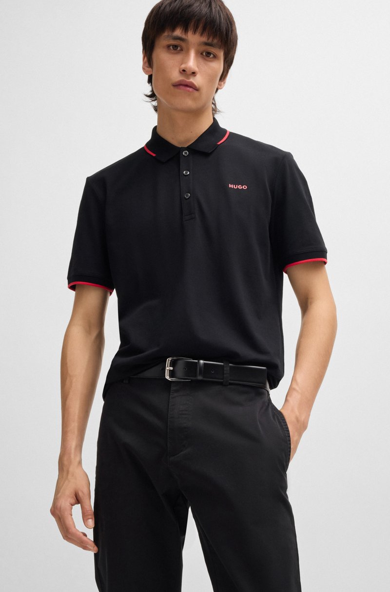 Hugo Boss Chinos Slim Fit En Tejido De Gabardina De Algodón Elástico